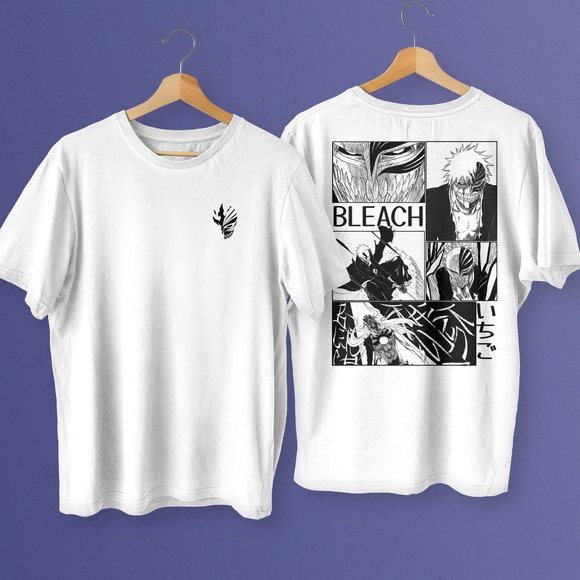 Hollow Ichigo Manga Panel Premium Unisex Crewneck Bleach T-shirt - Picture 1 of 6